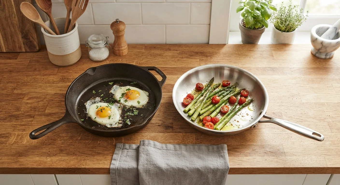 Cast Iron vs. Stainless Steel: Choosing the Right Everyday Pan