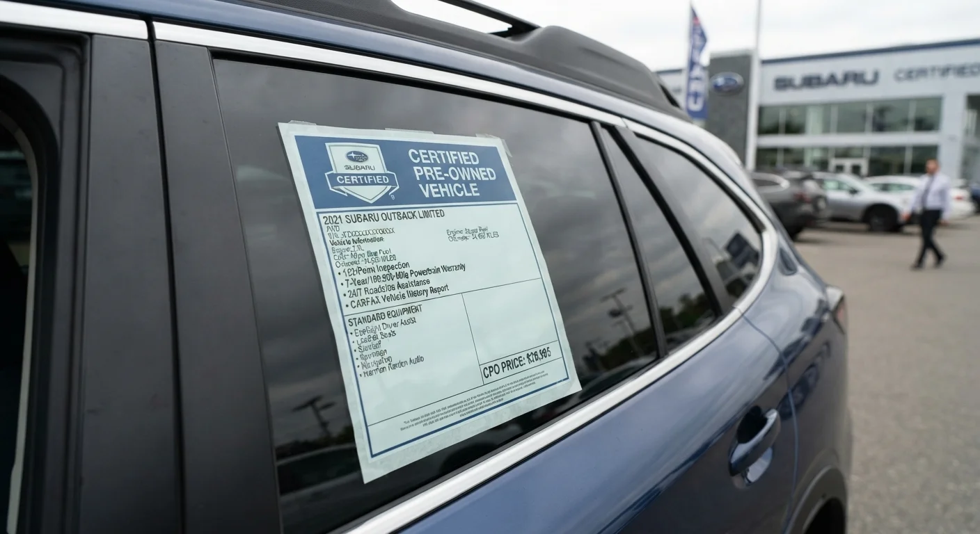 Certified Pre-Owned Programs: What the Label Actually Guarantees