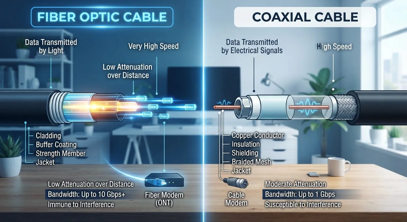 Fiber vs. Cable Internet: What Actually Changes at Home