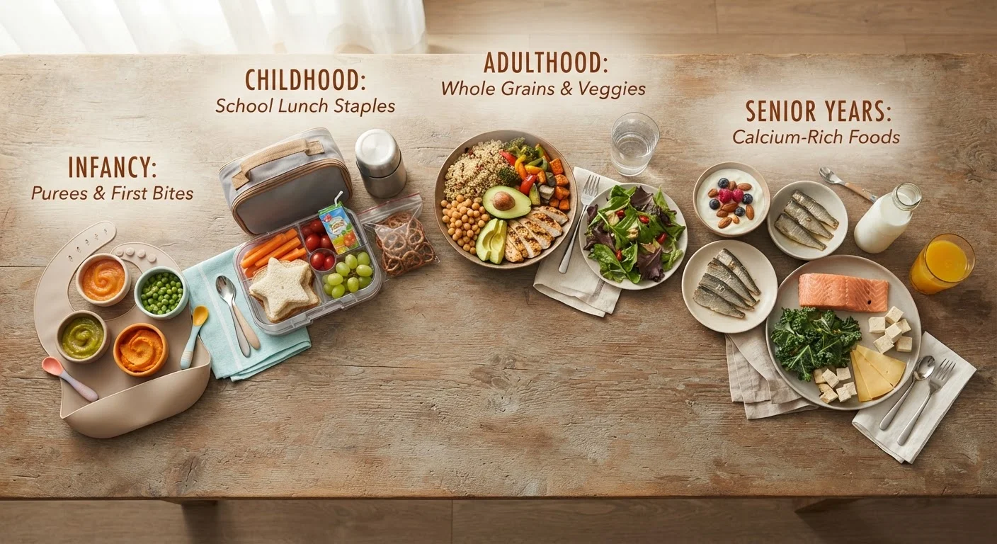 Nutrition Across Every Life Stage: How Needs Shift from Childhood to Older Adulthood