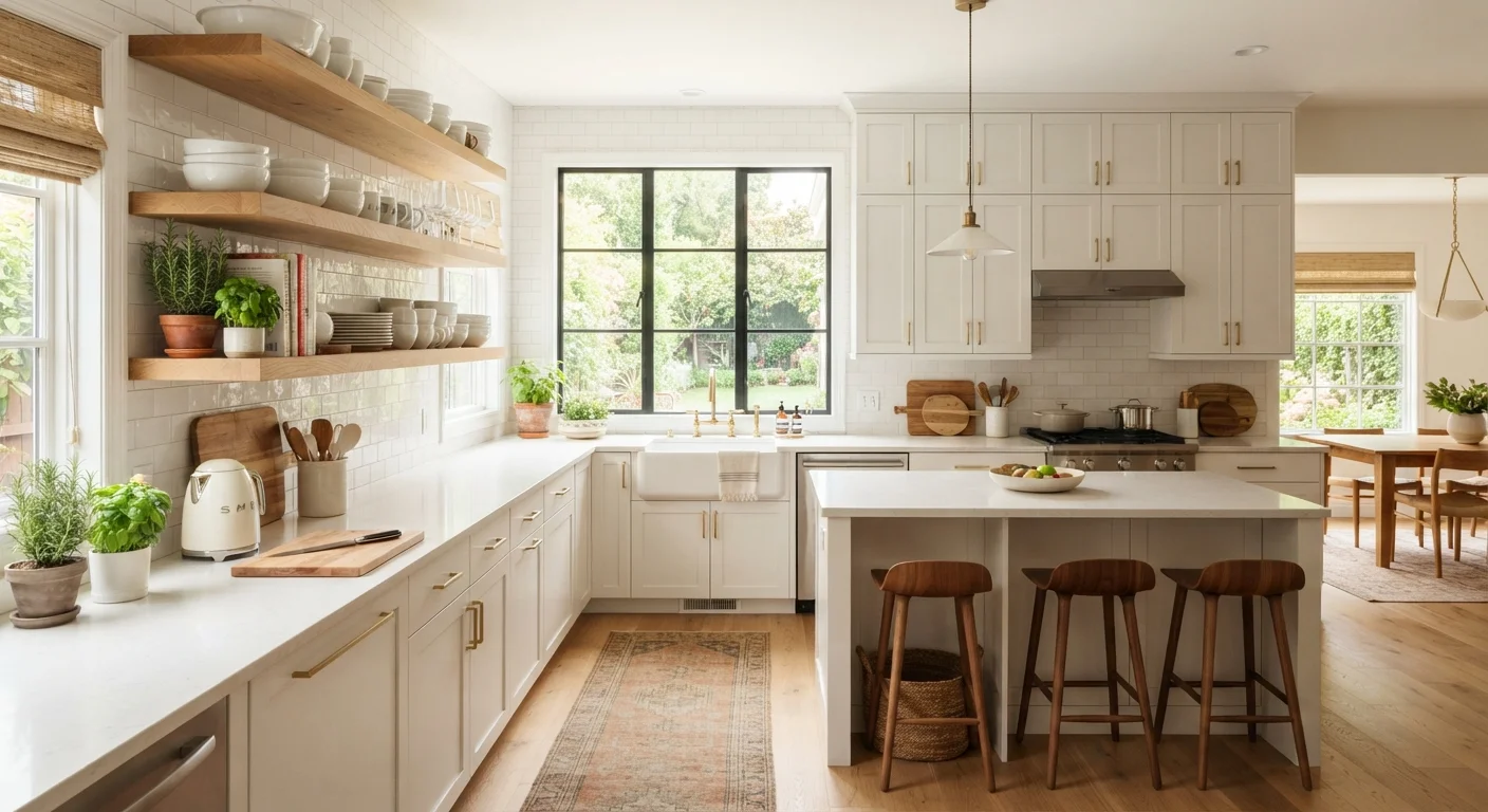 Open Shelving vs. Closed Cabinets: What Actually Keeps a Kitchen Tidier