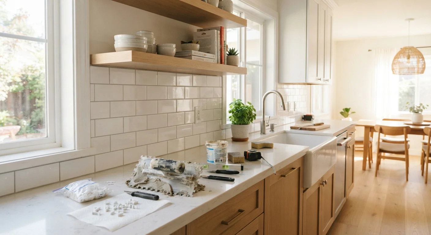 Tackling a Kitchen Backsplash Installation as a First-Time DIYer