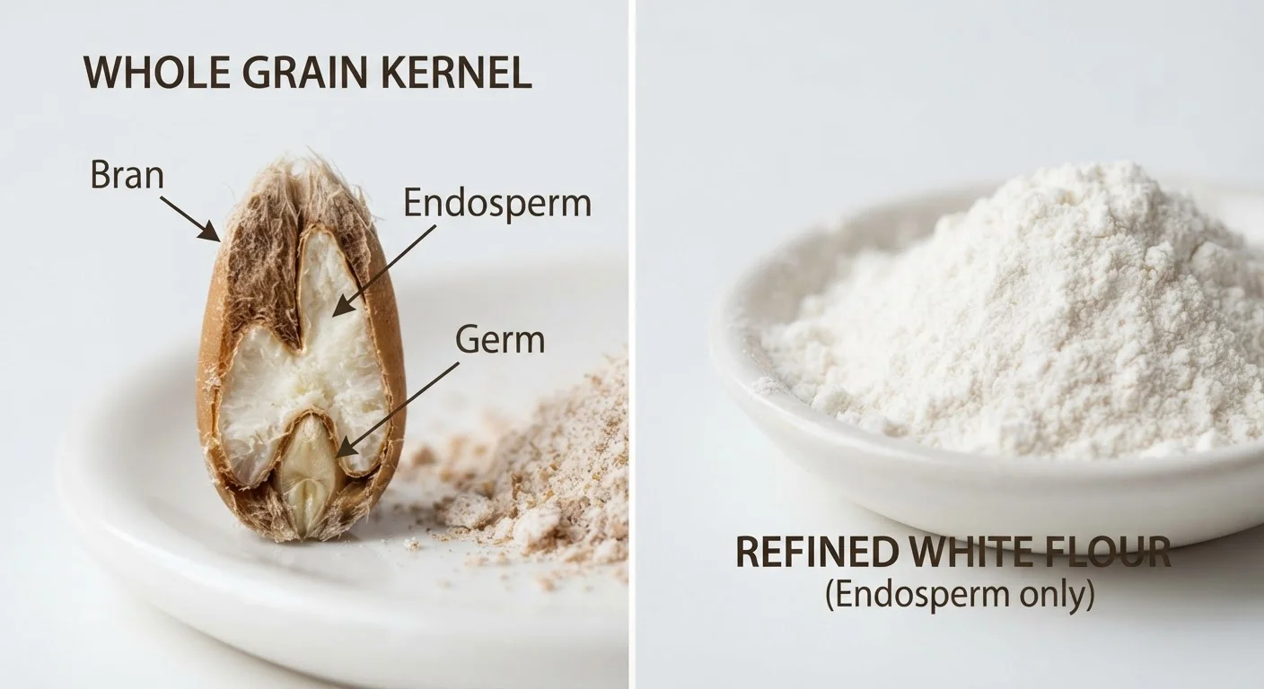 Whole Grains vs. Refined Grains: What Changes When You Mill Away the Bran